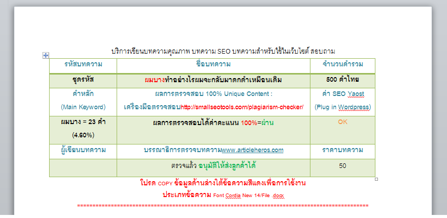 เขียนบทความได้เงิน