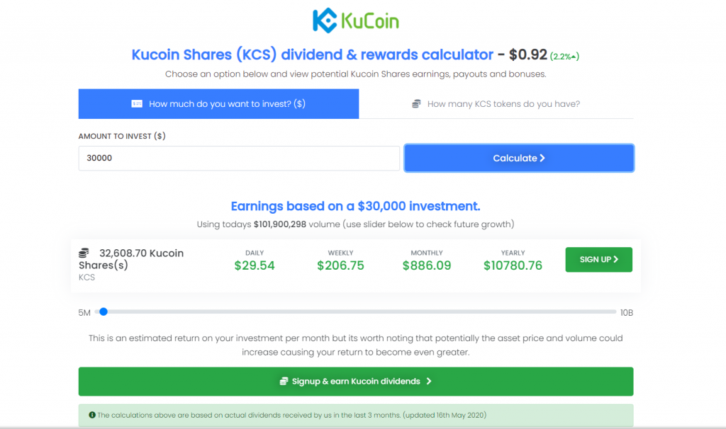 buy kucoin shares 30000 dollar